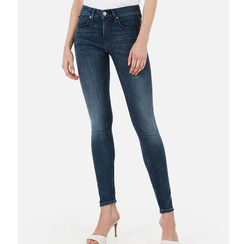 Express Denim Leggings Dark Wash Skinny Jeans - Size 2